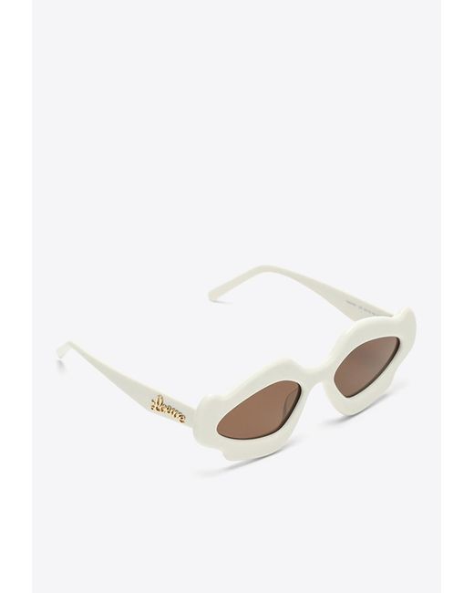 Loewe White Ibiza Flame Sunglasses