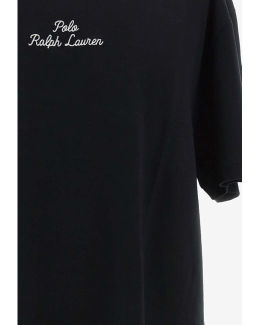 Polo Ralph Lauren Black Logo Print Classic T-Shirt for men