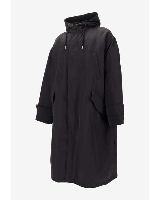 AMI Blue Padded Parka Jacket