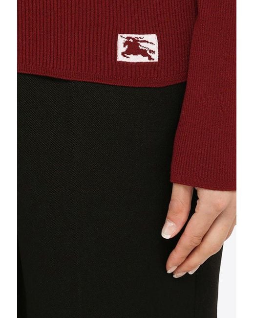 Burberry sweater bordeaux deals