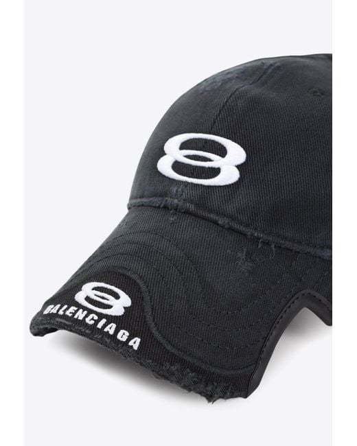 Balenciaga Double Unity Cap in Blue for Men | Lyst