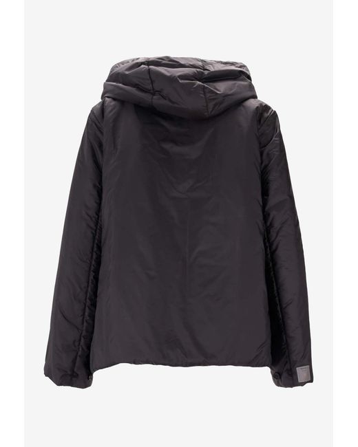 Max Mara Black Greenh Padded Rain Jacket
