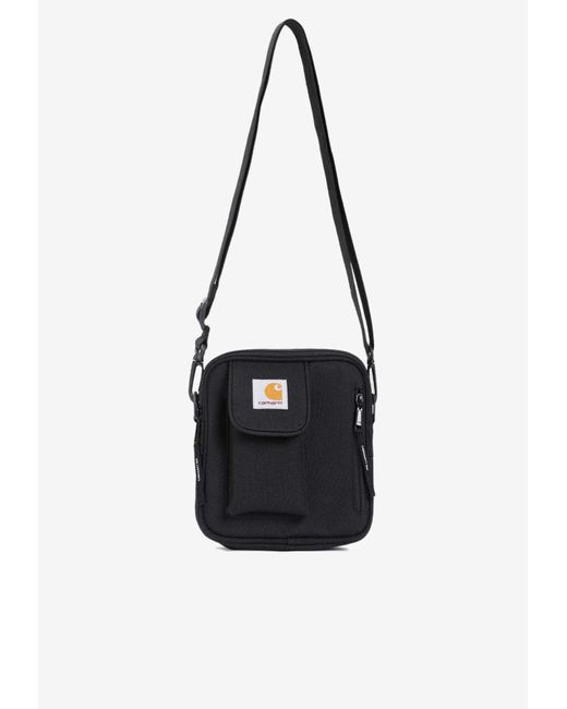 Carhartt Black Logo-Patch Messenger Bag for men