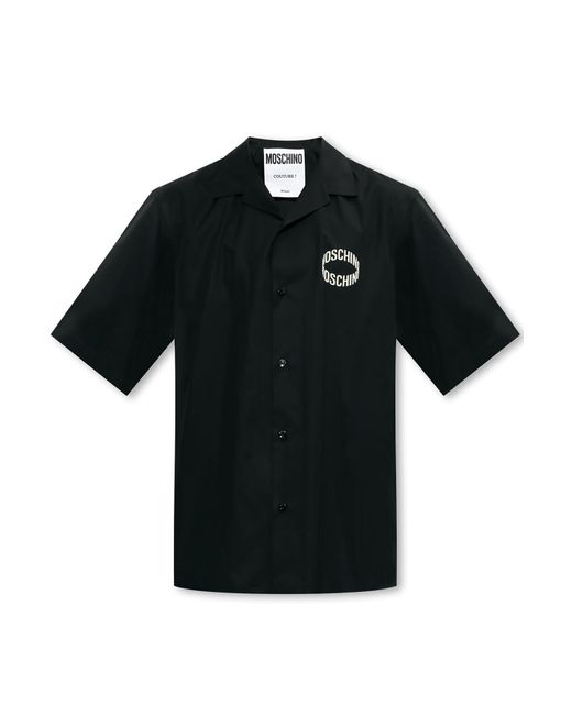 Moschino Black Shirt With Logo for men