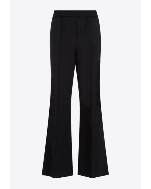 Loewe Flared Wool Pants in Black Lyst