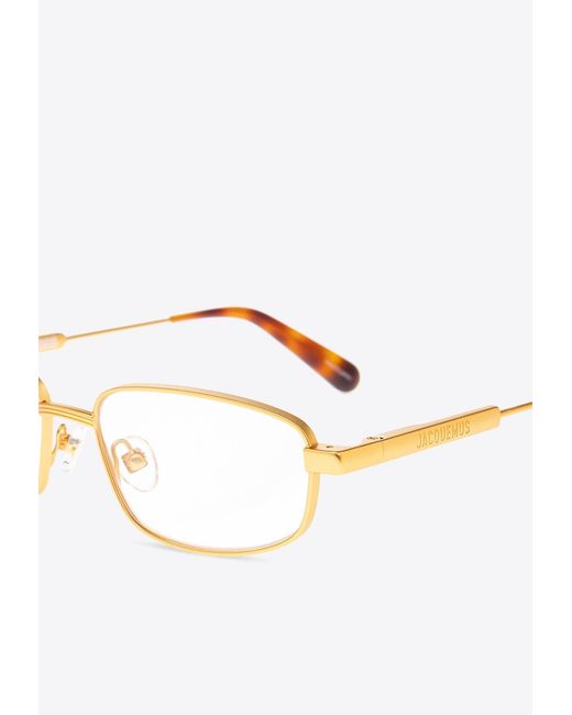 Jacquemus White Rectangular-Framed Optical Glasses
