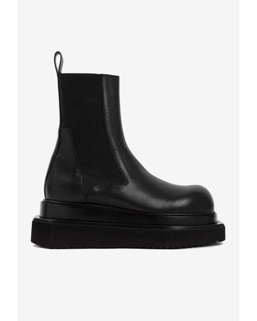 Rick Owens Beatle Turbo Cyclops Boots In Leather in Black for Men | Lyst UK