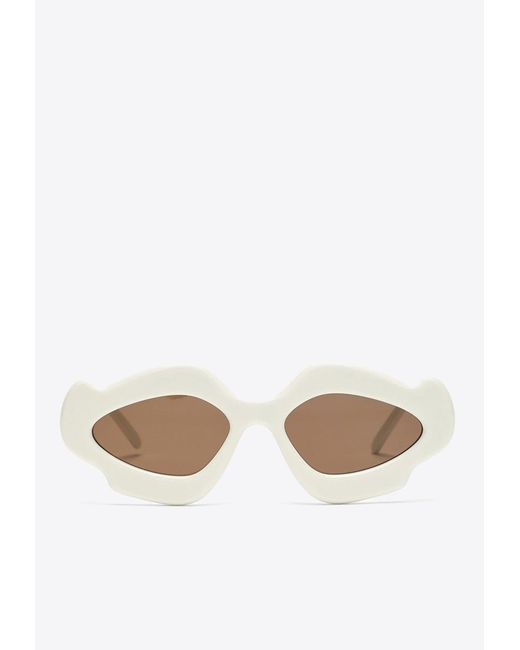 Loewe White Ibiza Flame Sunglasses