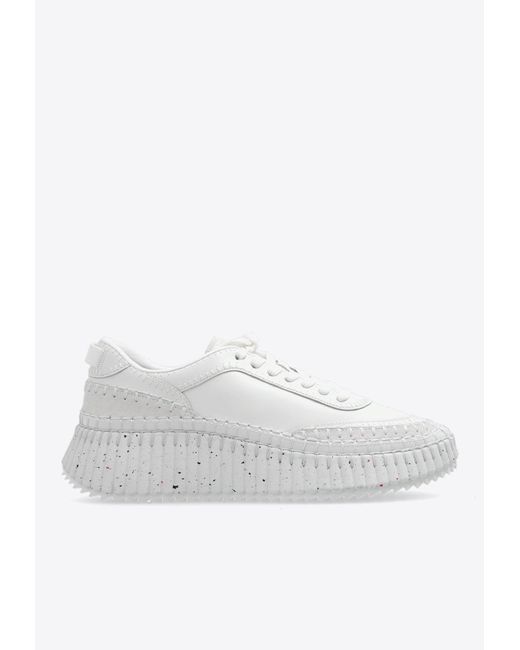 Chloé White 'nama' Sneakers,