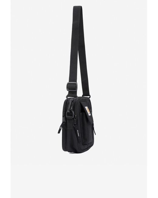 Carhartt Black Essentials Logo Patch Messenger Bag for men