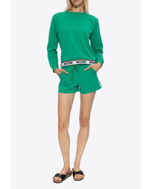 Moschino logo top band sweatshirt