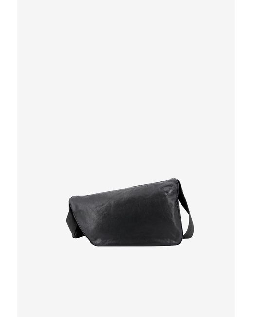 Burberry White Shield Leather Messenger Bag for men