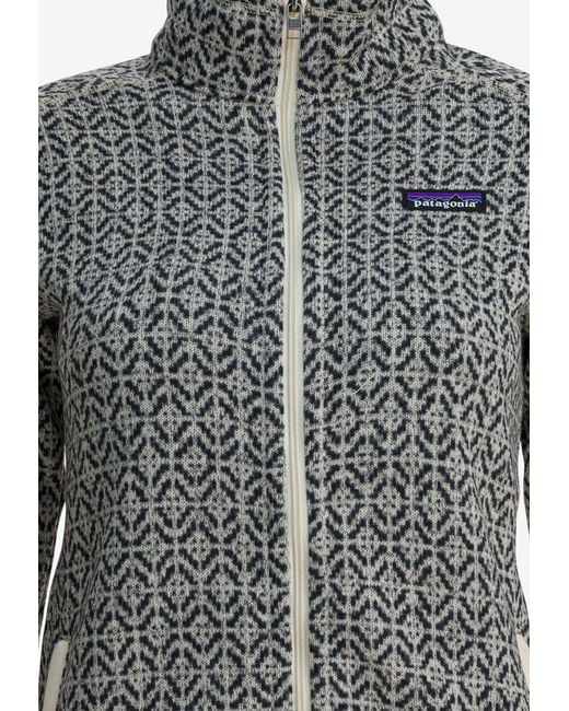 Patagonia Gray Better Fleece Zip-Up Sweatshirt