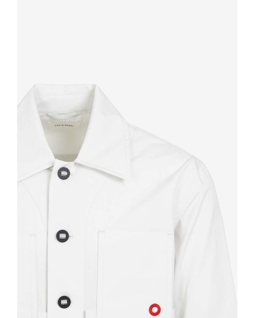 Craig Green White Ring-Embroidered Overshirt for men
