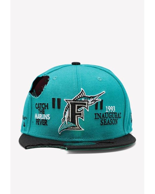 帽子 NEW ERA Off-White MLB Miami Marlins CAP Off White X New Era Miami Marlins MLB Fitted Cap Virgil