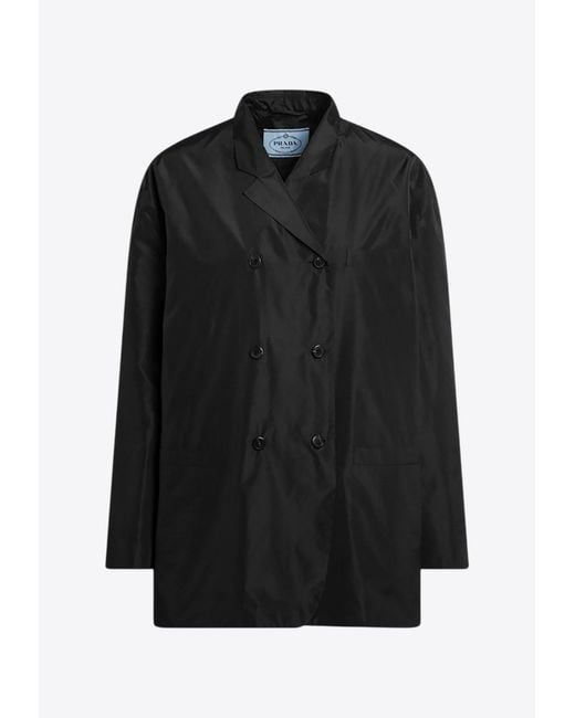 Prada Black Double-Breasted Jacket