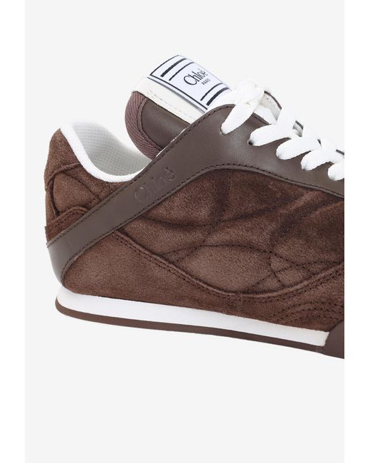 Chloé Brown Kick Low-Top Sneakers