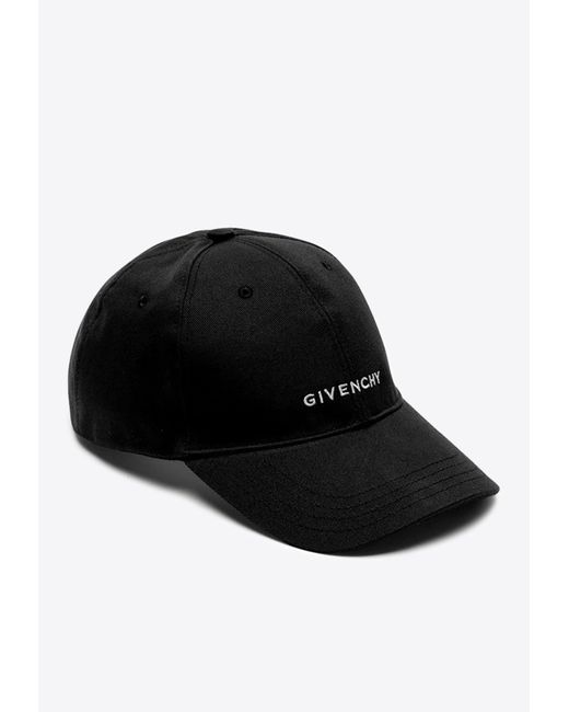 Givenchy Black Logo-Embroidered Baseball Cap for men