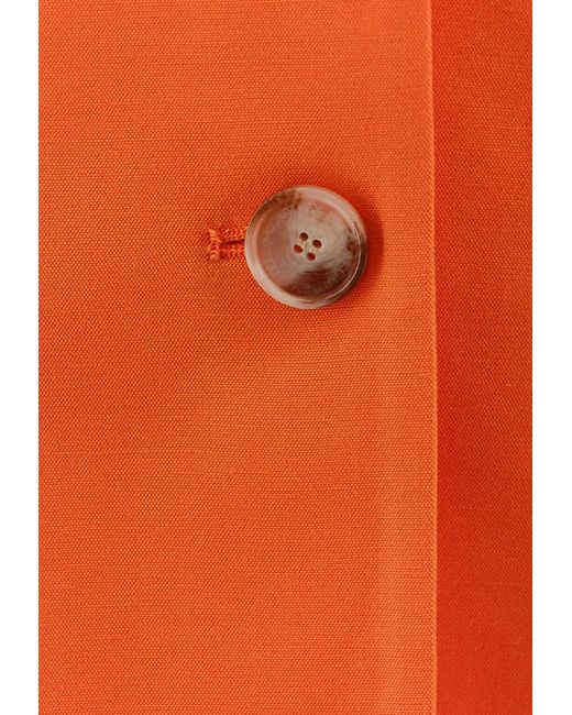 Stella McCartney Orange Oversized Single-Breasted Blazer