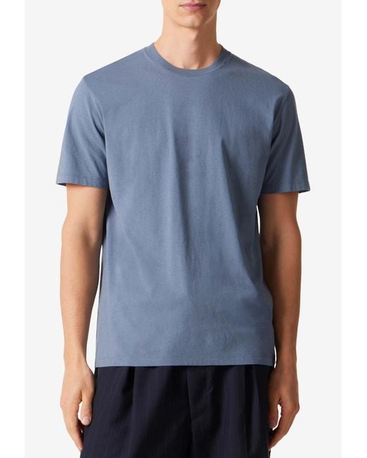 Maison Margiela Blue Basic Jersey T-Shirts for men