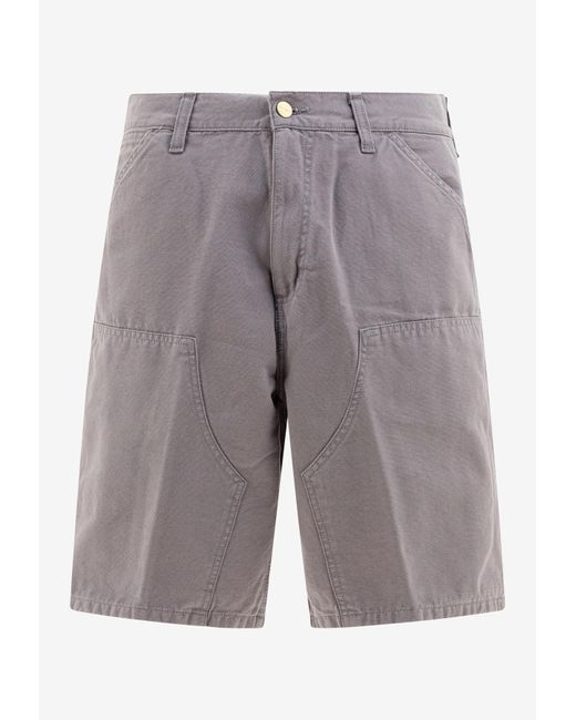Carhartt Gray Double Knee Bermuda Shorts for men