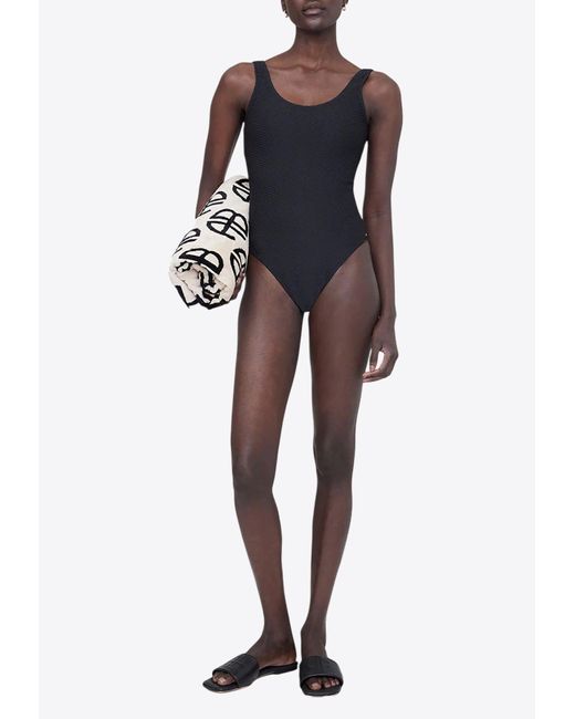 Anine Bing Blue Jace One-Piece Swimsuit