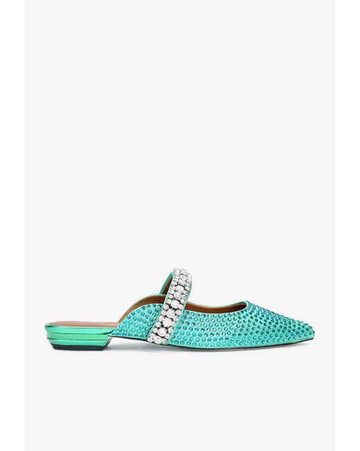 princely crystal embellished mule
