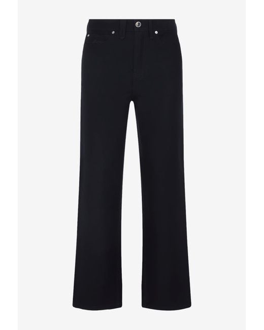 Brioni Blue Straight-Leg Pants for men