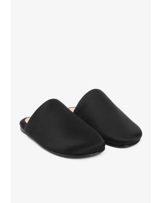 Carven Black Garnier Padded Slippers