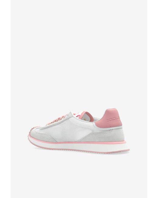 Dolce & Gabbana Pink Dg Cushion Low-Top Sneakers