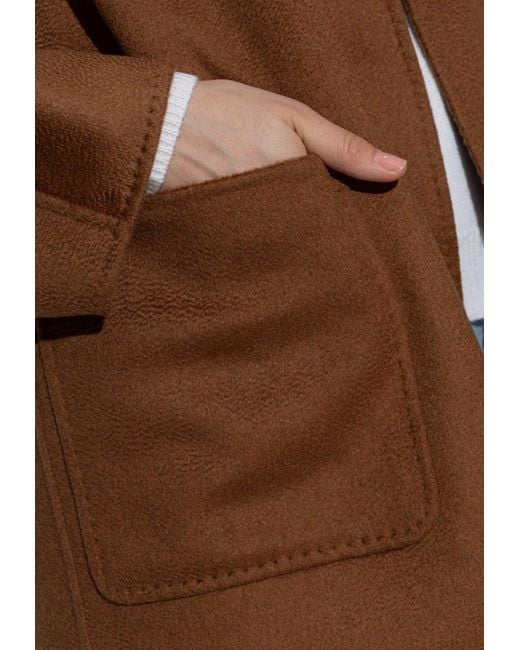 Max Mara Brown Lilia Belted Cashmere Coat