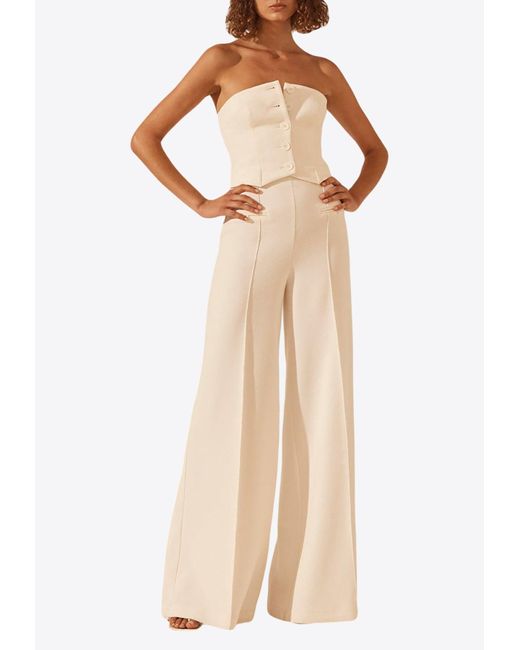 Shona Joy Amura Highrise Pants in Natural Lyst