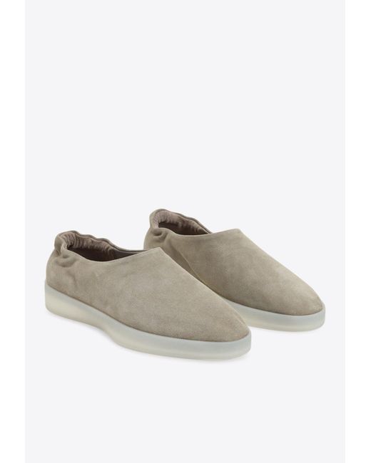 Fear Of God White Suede Low-Top Sneakers for men