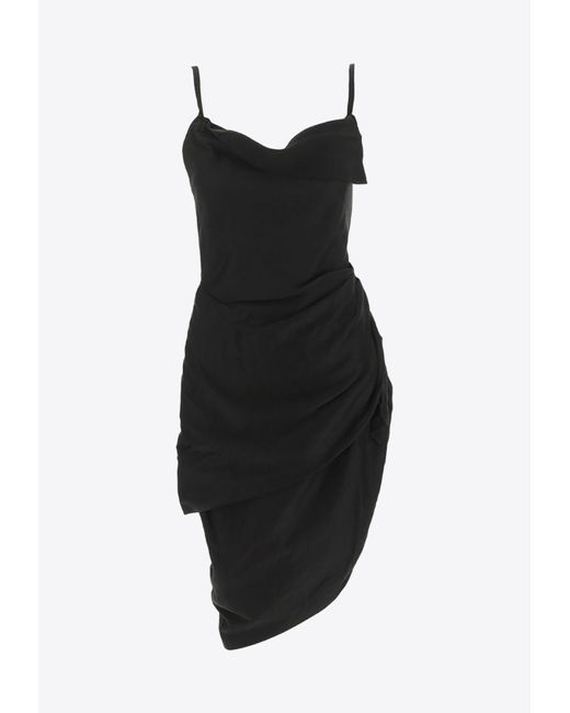 Jacquemus Black La Robe Saudade Mini Dress