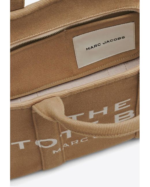 Marc Jacobs Brown The Medium Logo-Jacquard Tote Bag