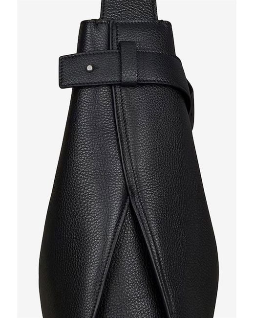 Givenchy Black Medium Grained Leather Belted Shoulder Bag for men