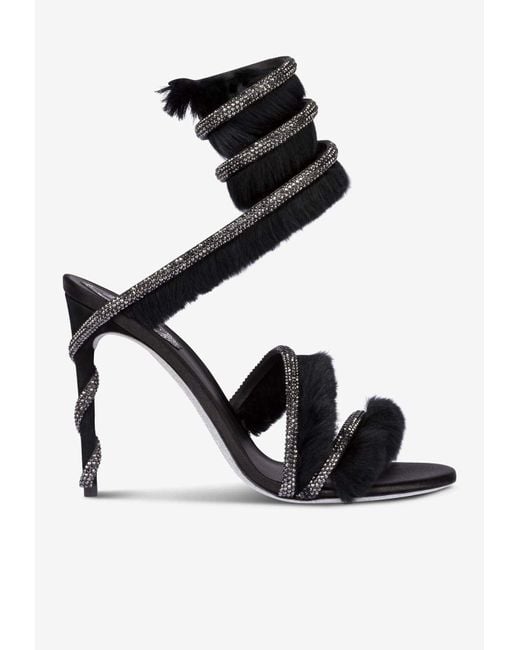 rene caovilla cleo black