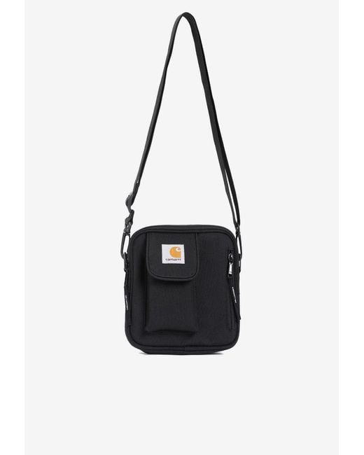 Carhartt Black Essentials Logo Patch Messenger Bag for men