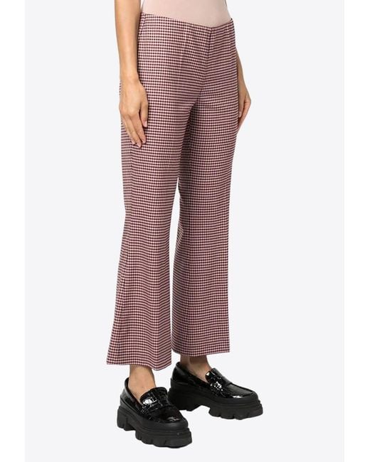 P.A.R.O.S.H. Houndstooth Flared Pants