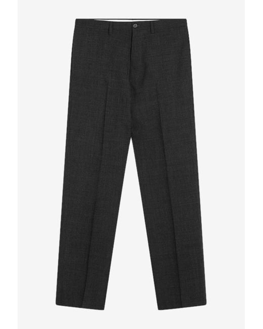 Prada Black Straight-Leg Tailored Pants for men