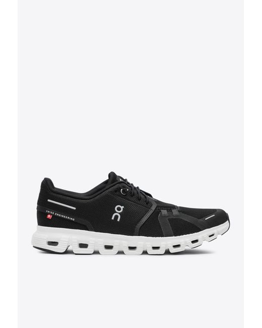 On Shoes Black Cloud 6 Low-Top Sneakers