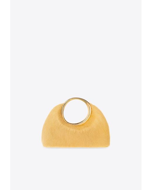 Jacquemus Metallic Mini Calino Ring Top Handle Bag