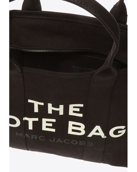 Marc Jacobs Black The Large Logo Print Tote Bag