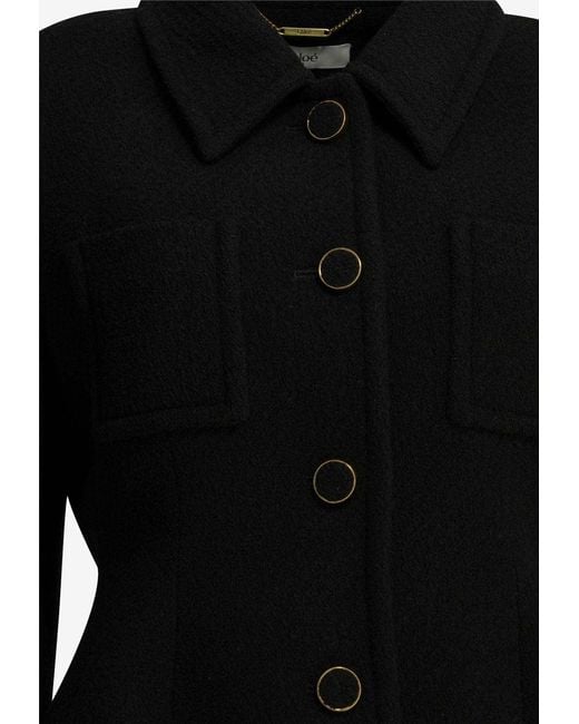 Chloé Black Tailored Wool Blazer