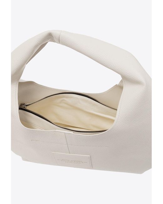 Marc Jacobs White The Sack Grained Leather Shoulder Bag