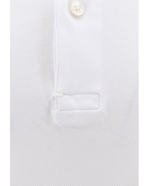 Tom Ford White Classic Polo T-Shirts for men
