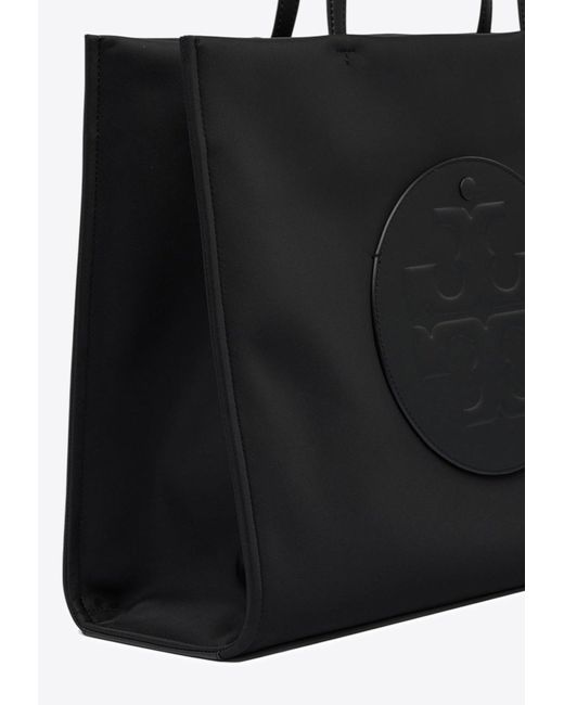 Tory Burch Black Large Ella Tote Bag