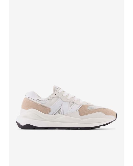 New Balance 57/40 Lowtop Sneakers In Nimbus Cloud With Mindful Gray