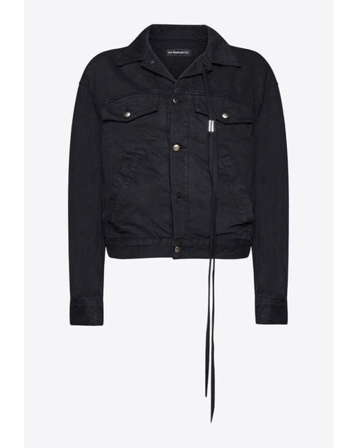 Ann Demeulemeester Black Marthe Denim Jacket