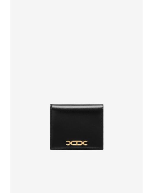 Tom Ford White Leather Compact Wallet